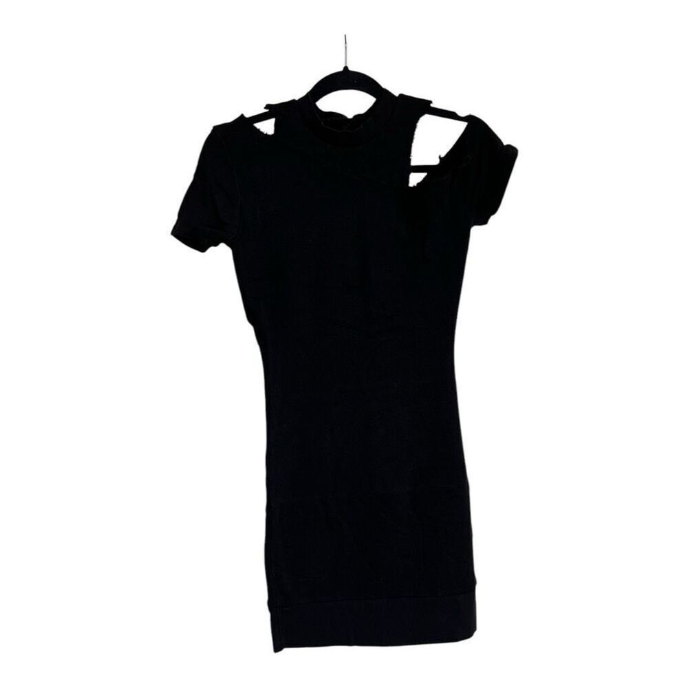 N:Philanthropy Brea Dress Womens Size XS Black Cut-Out Modern NWT Emo Punk Party